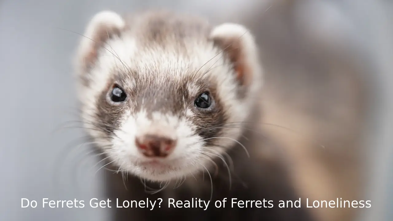 Do ferrets get lonely. A picture of a sad looking ferret